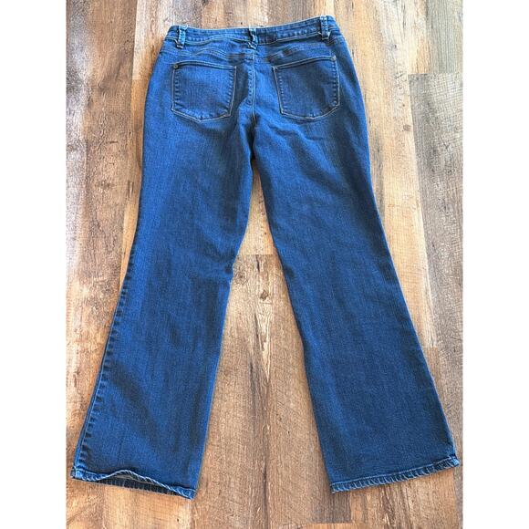 Coldwater Creek straight leg blue denim  jeans 10P - Picture 1 of 10